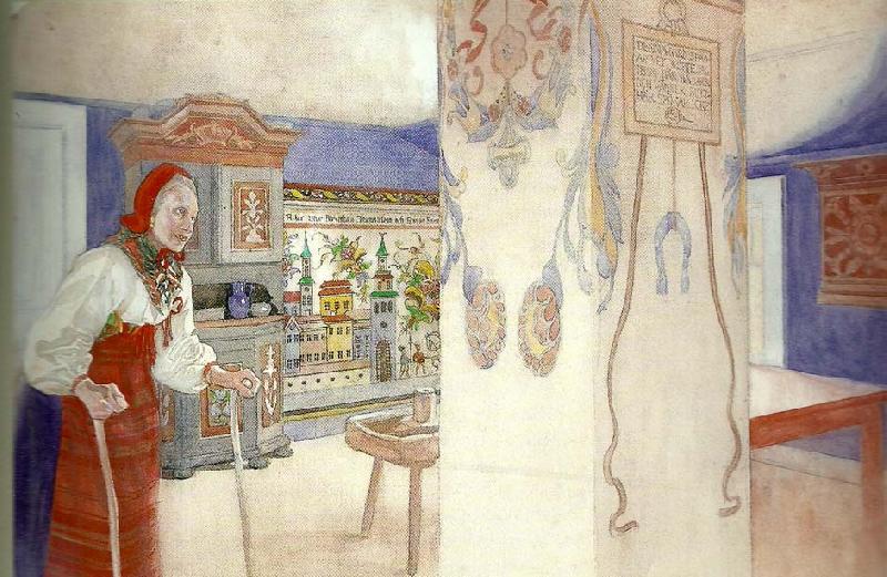 Carl Larsson mor kersti-mitt nordiska museum Germany oil painting art